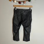 Lululemon  Train Times Crop 17" Luminosity Foil Print Black Silver Photo 5