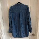 Equipment 820  Denim Button Up Shirt Dress Size XS Photo 4