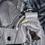 Scarleton Gray Faux Leather Shoulder Bag with Buckles Photo 8