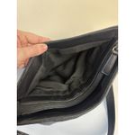 Etienne Aigner  Black Leather Shoulder Bag Purse Silver Hardware Everyday Purse Photo 7