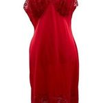 Vanity Fair Vintage Full Slip Womans 38 Used Red Photo 0