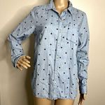 Old Navy Polka Dot Button Down Denim Shirt Photo 0