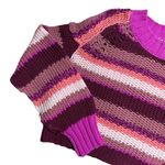 Free People Fuchsia Rose Devon Chunky Knit Sweater Women’s US M Photo 2