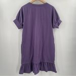 EVY’S TREE Dress Medium Mikela Grape Drop Waist Ruffle Casual Stretchy Pockets Photo 2