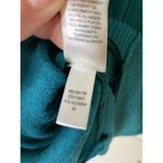 Chico's Womens Size 3 XL Pullover Sweater Green V-Neck Long Sleeve Zip Ribbed Hem Photo 7