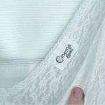 Vintage “Cinema Etoile” White Lace and Silky Maxi Night Gown Dress Photo 2