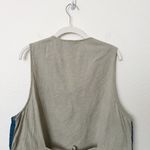 [Vintage] 90s Y2K Embroidered Floral V Photo 3