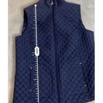 kim rogers Women’s Navy Blue Zip Quilted Vest MEDIUM Photo 3