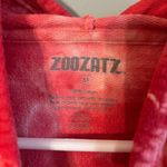 Zoozatz University of Nebraska Hoodie Sweatshirt Tie Dye Red White Womens Medium Photo 2
