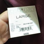 Liz Claiborne  NEW pleated single-breasted wool dress pockets red wine coat Photo 7