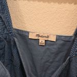 Madewell   Button-Front Tiered Midi Dress in Stripe Size 0 Cerulean Blue Photo 4