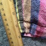 Abound  Linen Blend Striped Pants M Paperbag Waist Belted Pull On Casual Photo 3