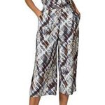 Ted Baker London Women's Balay Quartz Mix Pattern Short Sleeve Jumpsuit Medium 3 Brown Photo 0