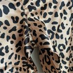 Rachel Zoe Chic Brown Silky Animal Print Trousers or Pajama Pants M Photo 3