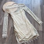 For Love & Lemons  white laced long‎ sleeve mini dress crochet women’s size XS Photo 5