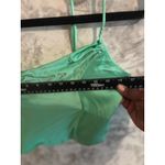 ZARA Mint Green Satin Cowl Neck Corset Crop Top Photo 6