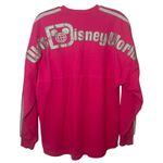 Parks Pink Spirit Jersey Walt Disney World Glitter Logo Est. 1971 Sz S Photo 6