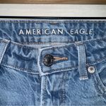 American Eagle  Woman's Medium Wash High Rise Mom Jean size 0 X-Long Photo 2