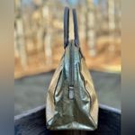 Michael Kors Metallic Gold Signature Sutton Bowler style satchel handbag Photo 3