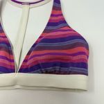 Athleta  Pink and Purple Stripe Bikini Top XS Photo 2