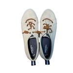 Sperry  Top Sider Women's Canvas Sneakers Beige Lace Up Low Top Comfort Size 12M Photo 15