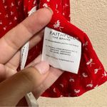 Faithfull the Brand Faithful the Brand Rosario red white floral wrap boho bohemian crop cropped top Photo 9