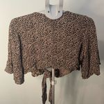 American Eagle  leopard‎ print cropped shawl size small Photo 5