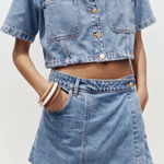 ZARA  Denim Wrap Skort  Photo 0