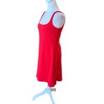 Susana Monaco Susan Monaco Revolve Summer Fit Flare Dress Red Sleeveless Square Neck Women Med Photo 2