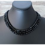 Vintage Necklace Black Extra Long Statement (Can Be Layered) Photo 0