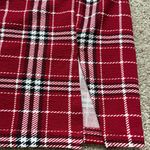 Romwe Split Hem Red Plaid Skirt Photo 1