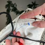 Loft | women white dress with black polka dots open back dress Photo 2