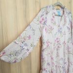 CeCe  Womens Floral Dress Size S Pink Tiered Mini Swiss Dot Romantic Cottagecore Photo 4