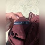 Abercrombie & Fitch burgandy red lace dress SP holiday Photo 2