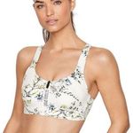 Victoria's Secret Victoria’s Secret Sport Incredible Knockout Zip Bra 34DDD White Floral Print Photo 0