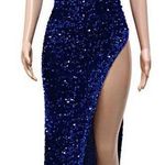 Royal Blue Evening Gown Size L Photo 4