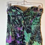 Edme & Esyllte Tropical Floral Strapless Sweetheart Neckline Mini Dress Size 4 Black Photo 1
