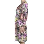 Anthro Leifsdottir Womens Silk Drape Mini Dress Lightweight Colorful Size 4 Pink Photo 3