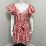 Love Shack Fancy  x target Cecile pink ruffle dress size 12 Photo 4