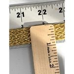 H.I.P. Vintage Statement Belt Womens Gold Tone Braided Metallic Rhinestone 90s Photo 10