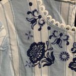 Alter’d State Floral Embroidered Boho Blue dress Size L Photo 3