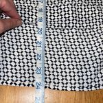 ZARA ‎ Womens Geometric Hi Low Boat Neck Long Sleeve Blouse Black White Medium Photo 8