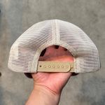 Santa Barbara Zoo Distressed Pink SnapBack Trucker Hat Tan Photo 1