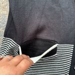 Vintage A’Milano Striped Cardigan/Sleeveless Mockneck Sweater Black White Medium Photo 2