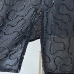 Vintage Black Gold Beaded Open Back Dress Size 6 Photo 6