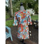 JUDE CONNALLY NANCY Sz XSmall Multicolor Paisley Print Bell Sleeve Stretch Dress Photo 1