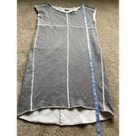 Lacoste Pierre Argent Lurex Grey Sweatshirt Dress Size 42 / Large Photo 2