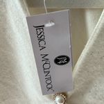 Jessica McClintock  Cream/Gold glitter sparkle SHAWL with golden closing clasps- Photo 2