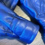 Georgetown leather design ladies soft leather jacket coat size small Y2K retro Purple Photo 14