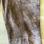Vintage Brown Suede Leather Pants with Embellishments Size: 8 Photo 4